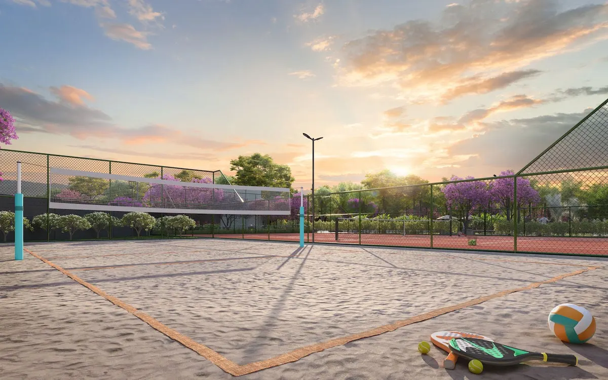 Estilo Urba Uberaba: Quadra de beach tennis, imagem ilustrativa