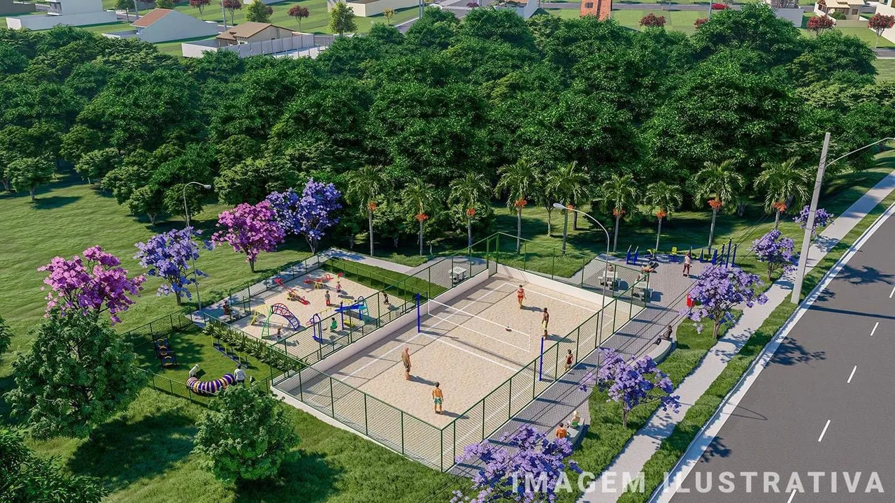Residencial Elvira: Praça, imagem ilustrativa